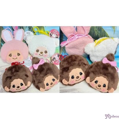 53606 Monchhichi 11.5 x 13.5cm Plushy Bag with Strap SHEEP ~ NEW ARRIVAL ~